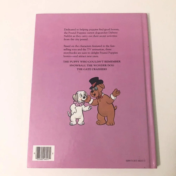 Vtg 1986 Pound Puppies Snowball the Wonder Dog  A Golden Book - Picture 3 of 16